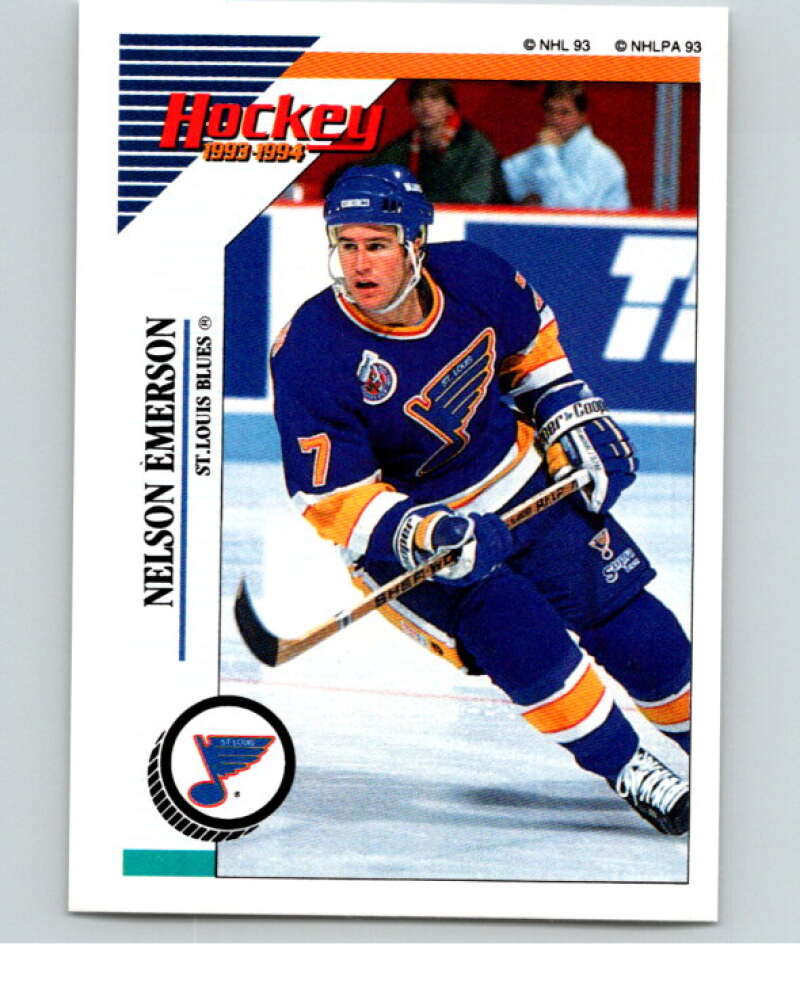 1993-94 Panini Stickers Hockey #159 Nelson Emerson V83643 Image 1