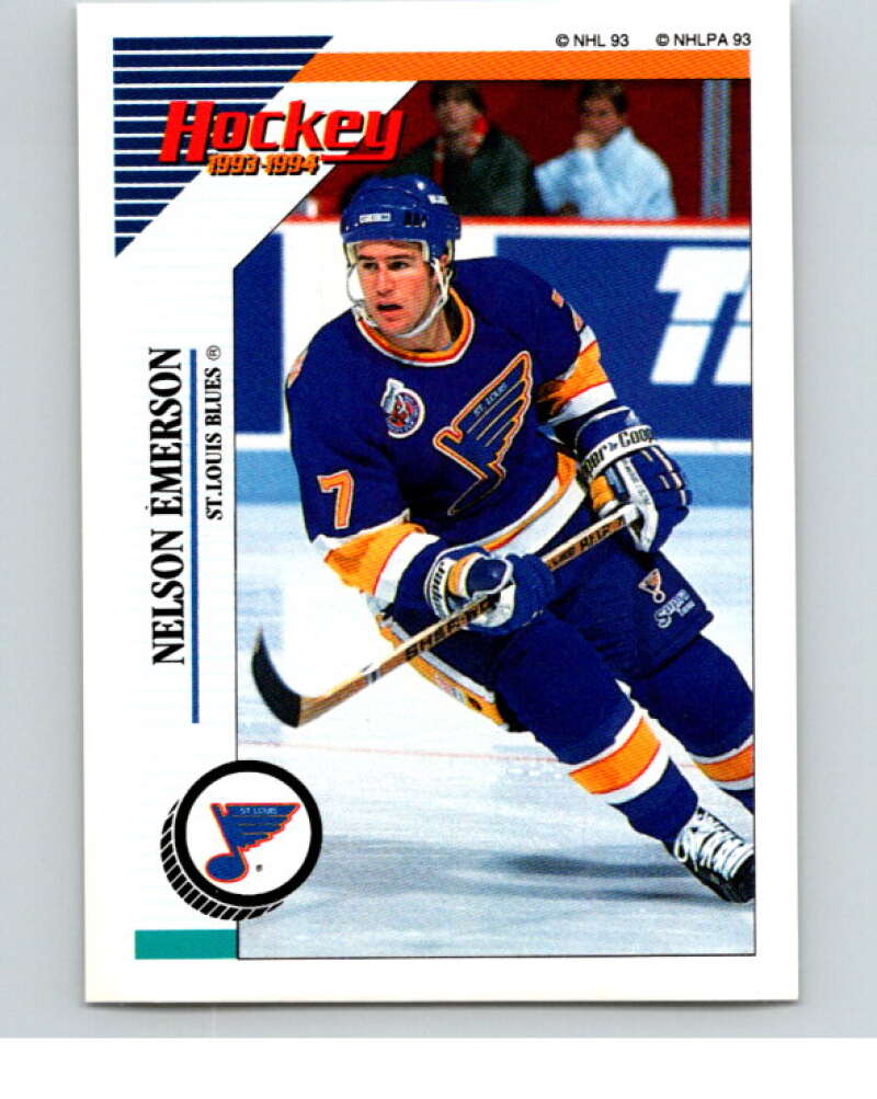 1993-94 Panini Stickers Hockey #159 Nelson Emerson V83644 Image 1