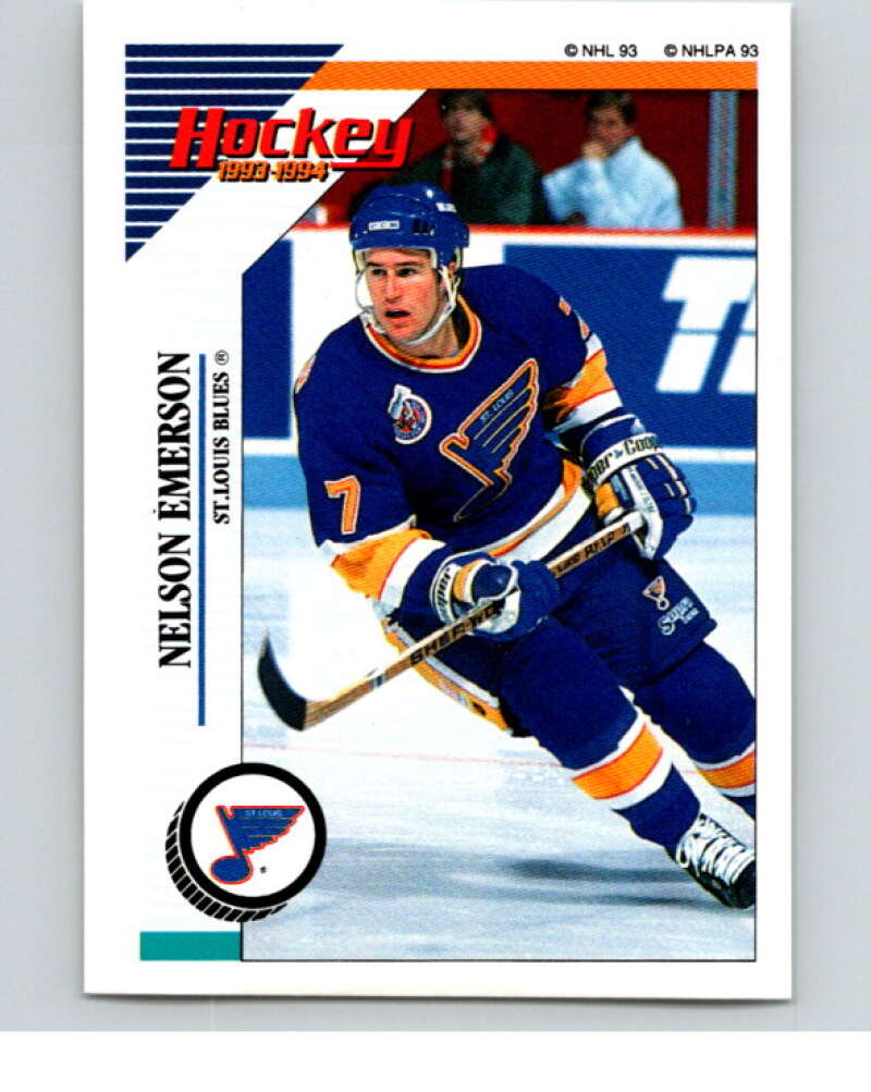 1993-94 Panini Stickers Hockey #159 Nelson Emerson V83646 Image 1