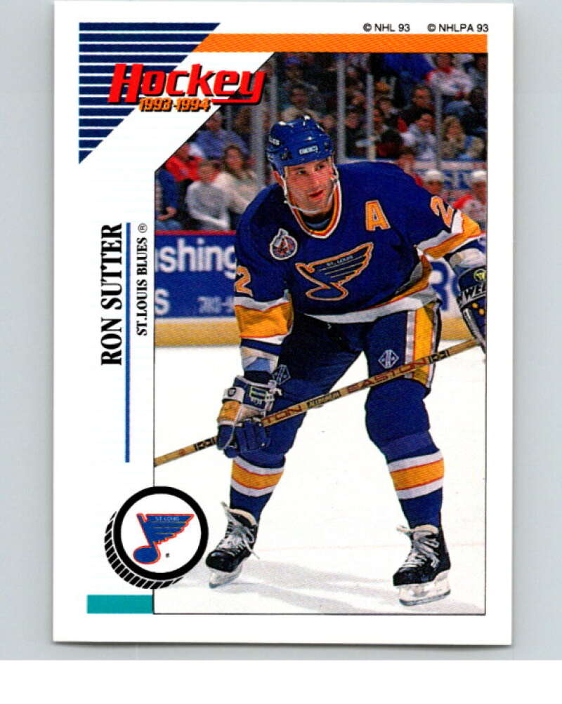 1993-94 Panini Stickers Hockey #161 Ron Sutter V83651 Image 1