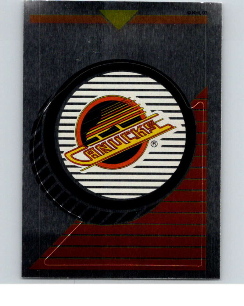 1993-94 Panini Stickers Hockey #167 Canucks Logo V83664 Image 1