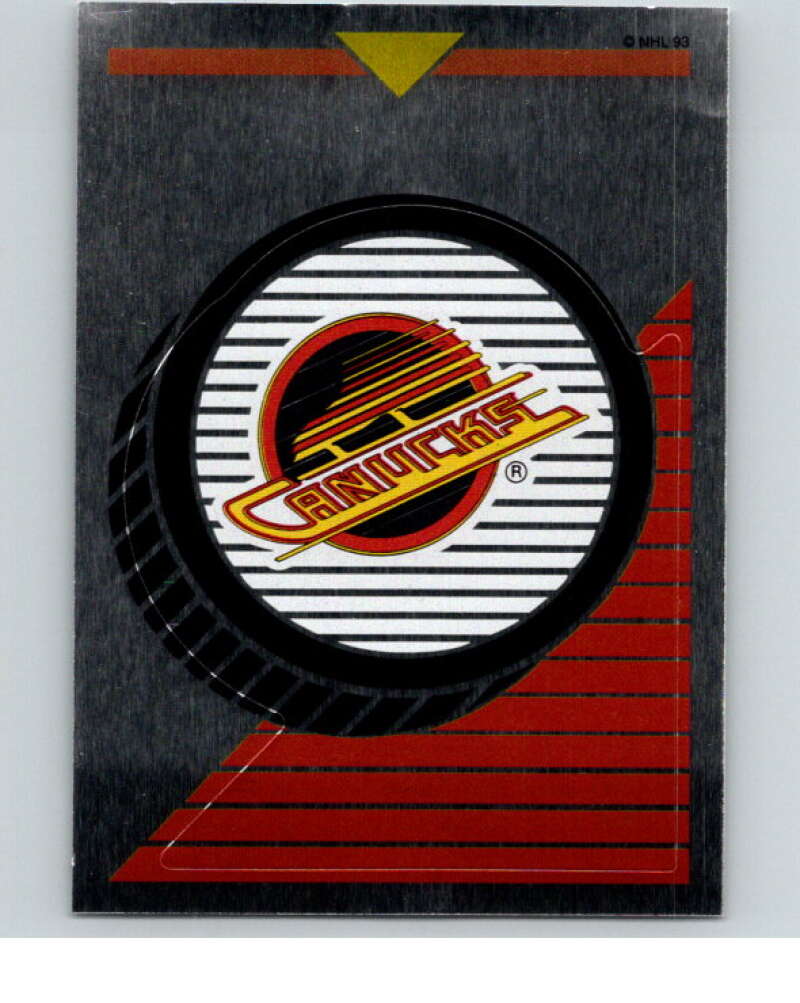 1993-94 Panini Stickers Hockey #167 Canucks Logo V83665 Image 1