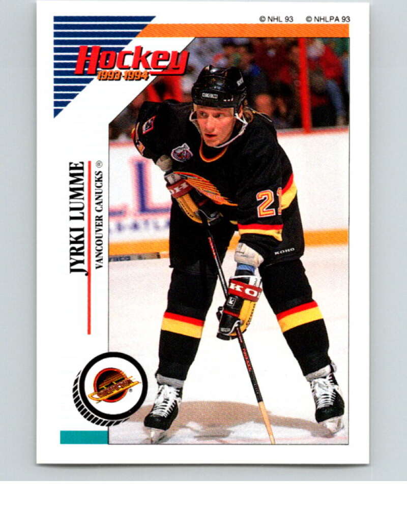 1993-94 Panini Stickers Hockey #175 Jyrki Lumme Vancouver Canucks V83686 Image 1