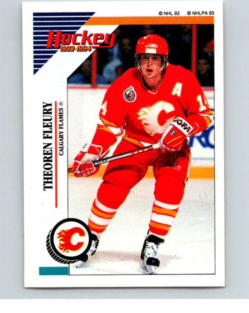 1993-94 Panini Stickers Hockey #179 Theo Fleury Calgary Flames V83696 Image 1