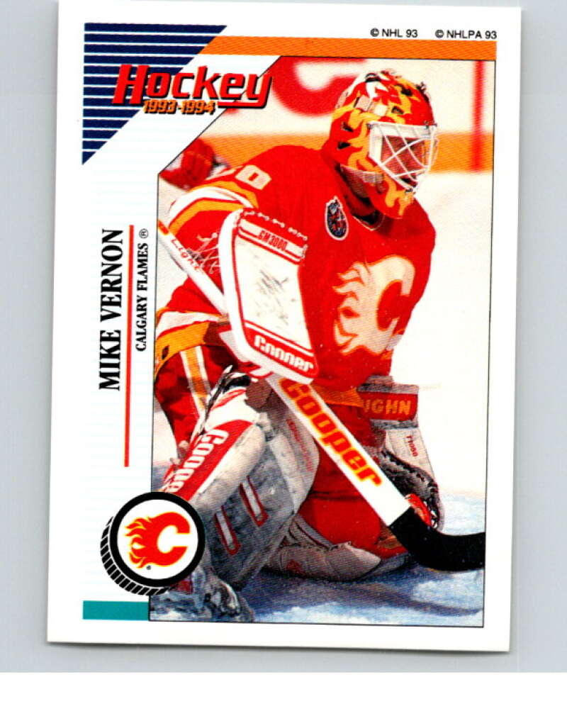 1993-94 Panini Stickers Hockey #188 Mike Vernon Calgary Flames V83715 Image 1