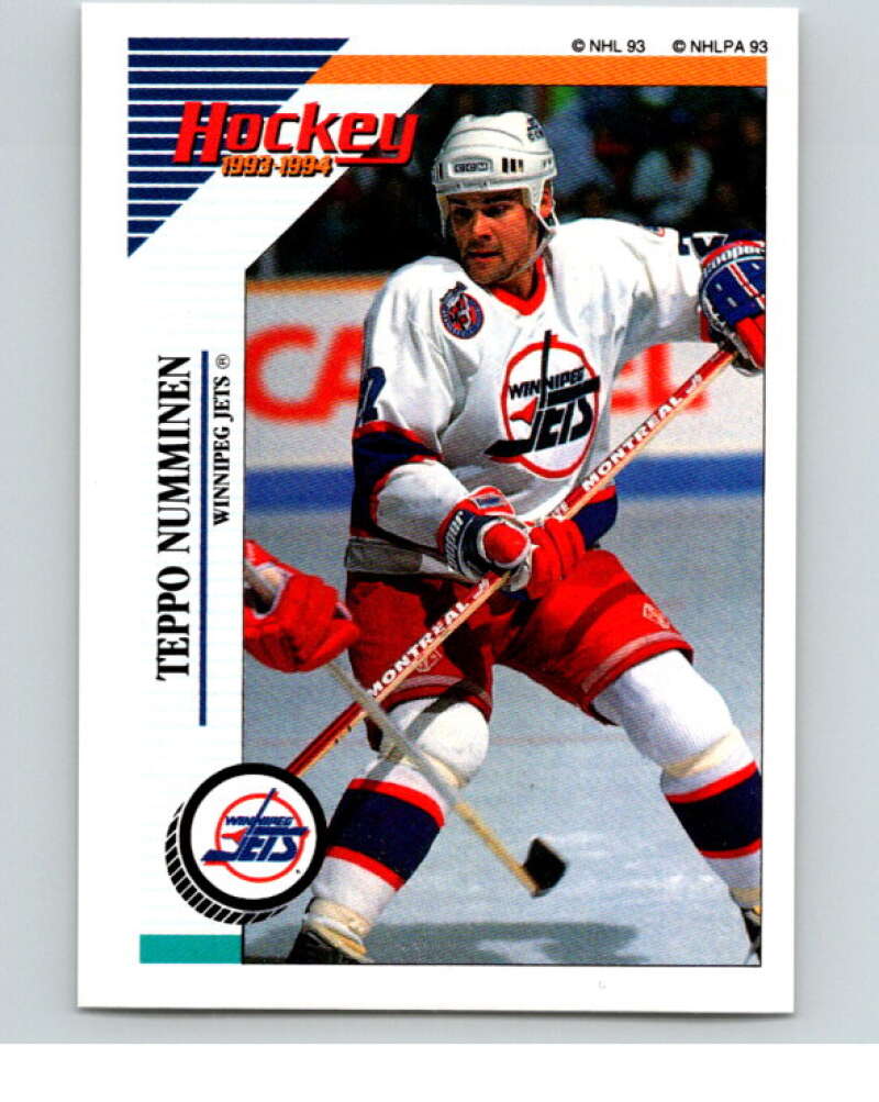 1993-94 Panini Stickers Hockey #197 Teppo Numminen Winnipeg Jets V83738 Image 1