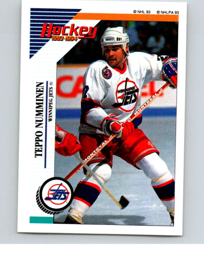 1993-94 Panini Stickers Hockey #197 Teppo Numminen Winnipeg Jets V83739 Image 1