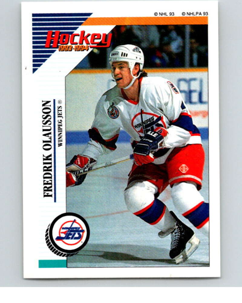 1993-94 Panini Stickers Hockey #198 Fredrik Olausson V83740 Image 1
