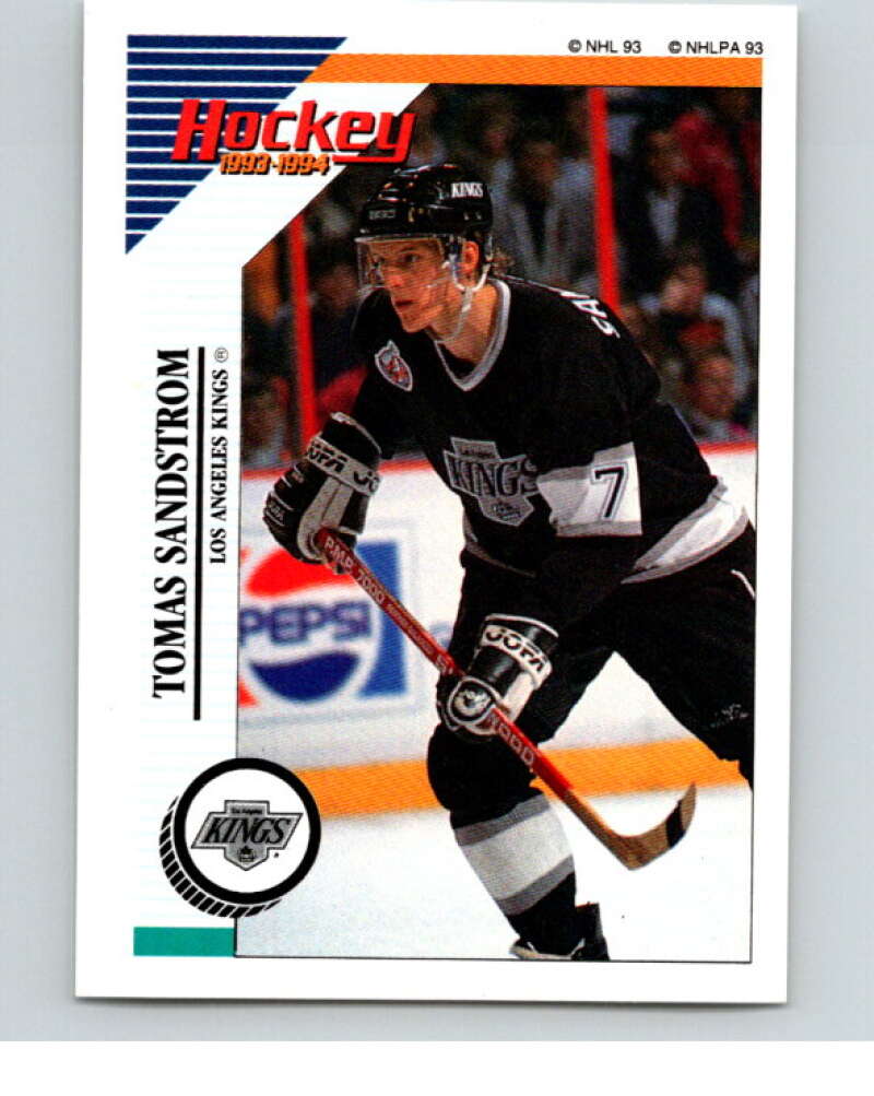 1993-94 Panini Stickers Hockey #205 Tomas Sandstrom V83757 Image 1