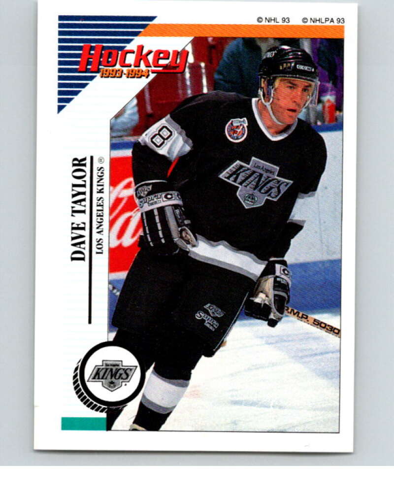 1993-94 Panini Stickers Hockey #206 Dave Taylor Los Angeles Kings V83762 Image 1
