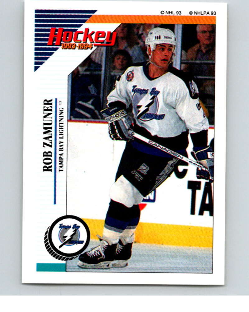 1993-94 Panini Stickers Hockey #214 Rob Zamuner Tampa Bay Lightning V83783 Image 1
