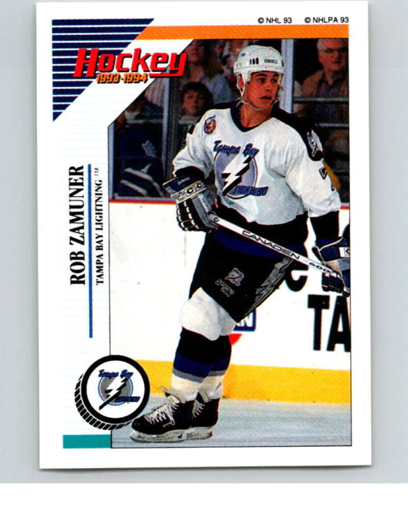 1993-94 Panini Stickers Hockey #214 Rob Zamuner Tampa Bay Lightning V83784 Image 1