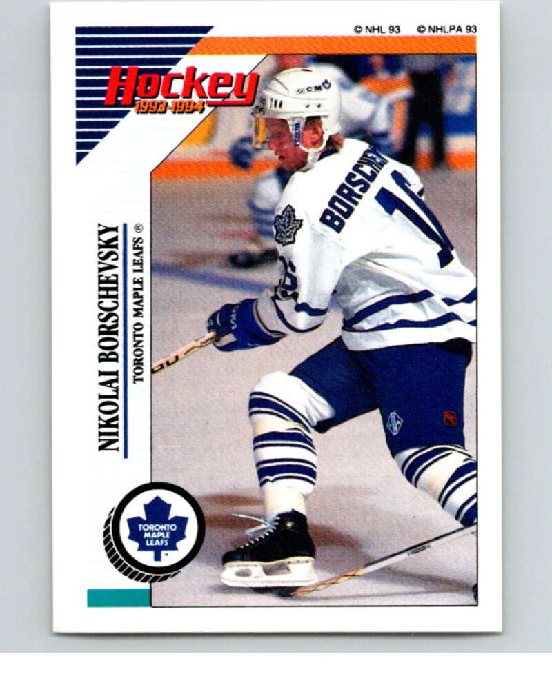 1993-94 Panini Stickers Hockey #224 Nikolai Borschevsky Toronto Maple V83813 Image 1