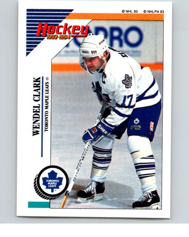 1993-94 Panini Stickers Hockey #227 Wendel Clark Toronto Maple Leafs V83822 Image 1