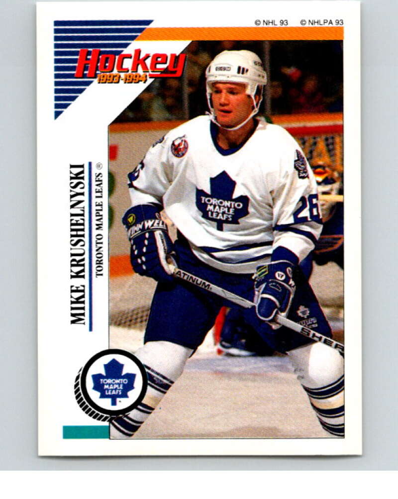 1993-94 Panini Stickers Hockey #229 Mike Krushelnyski Toronto V83831 Image 1
