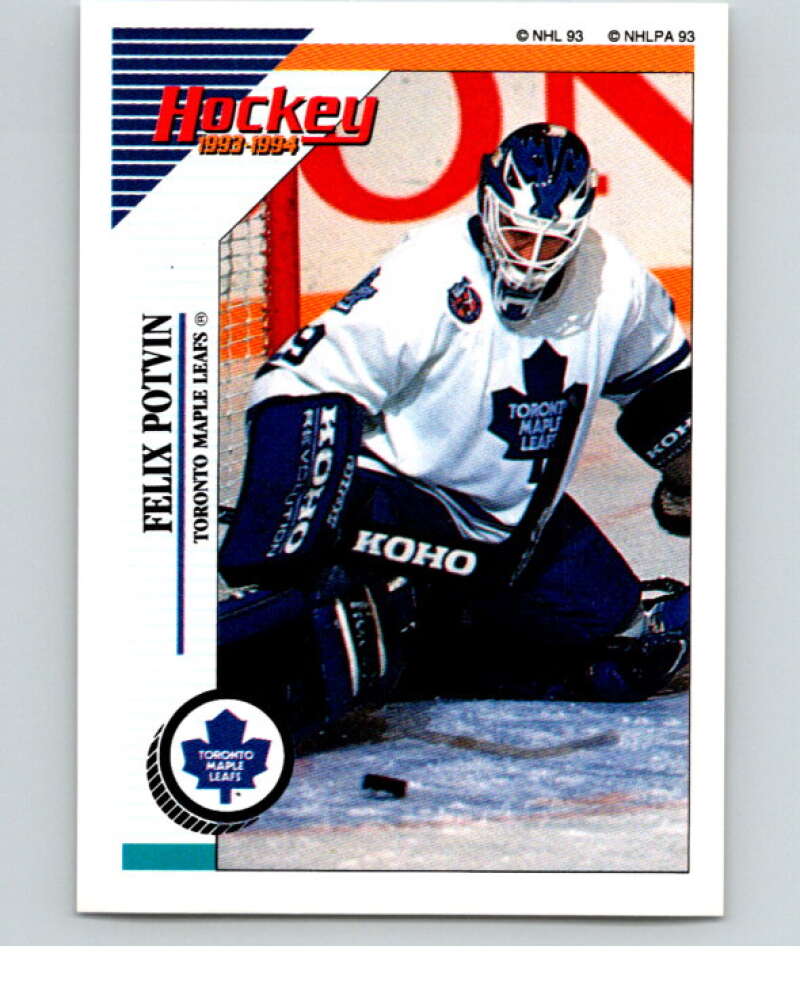 1993-94 Panini Stickers Hockey #232 Felix Potvin Toronto Maple Leafs V83838 Image 1