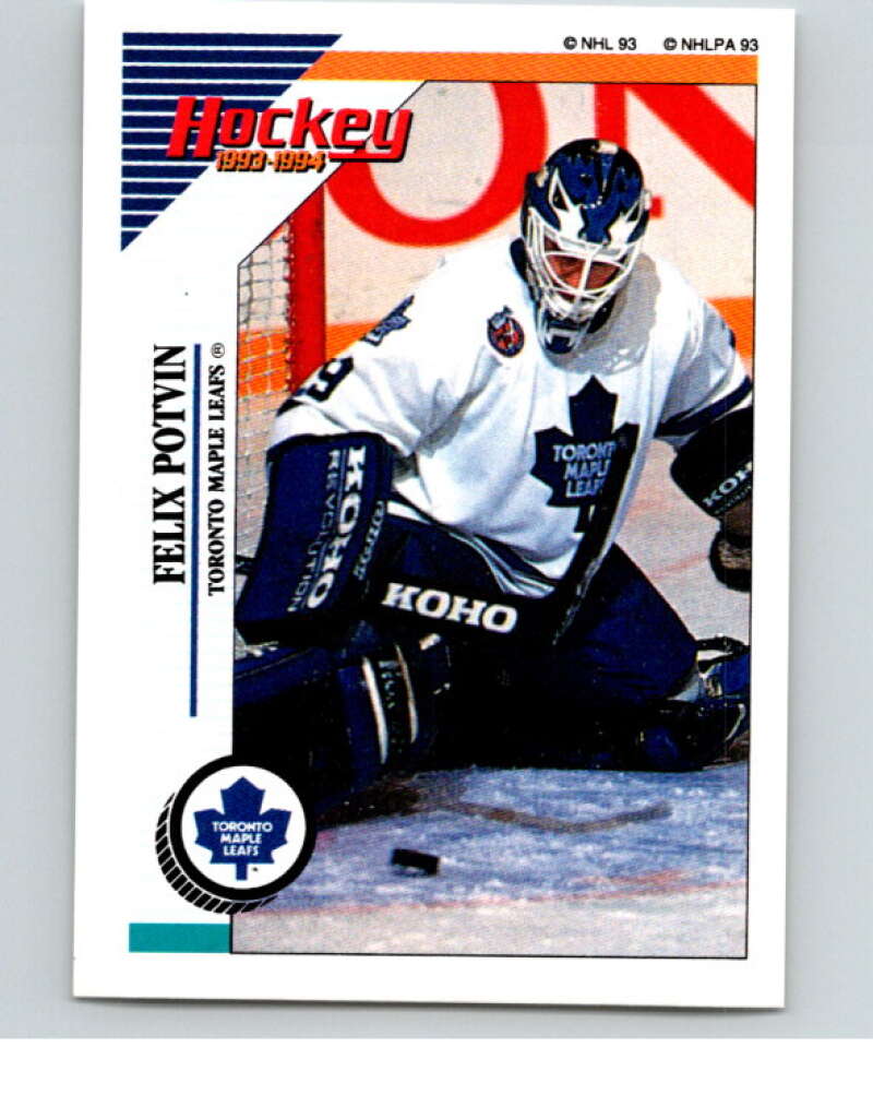 1993-94 Panini Stickers Hockey #232 Felix Potvin Toronto Maple Leafs V83840 Image 1