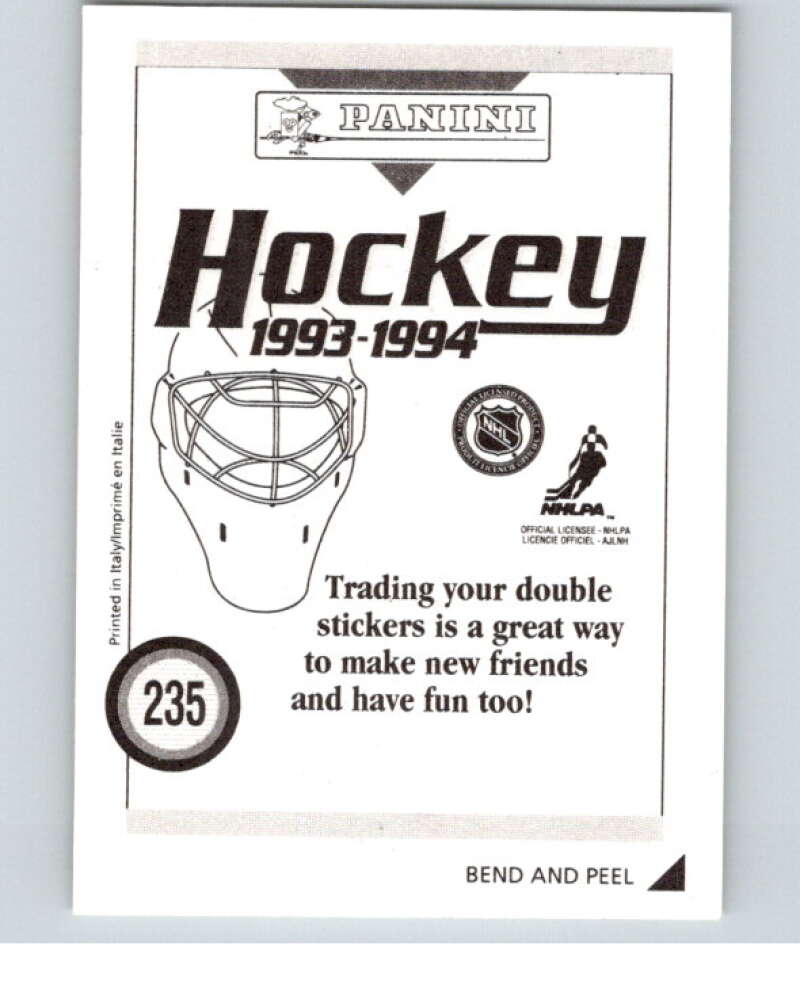 1993-94 Panini Stickers Hockey #235 Doug Weight Edmonton Oilers V83849 Image 2