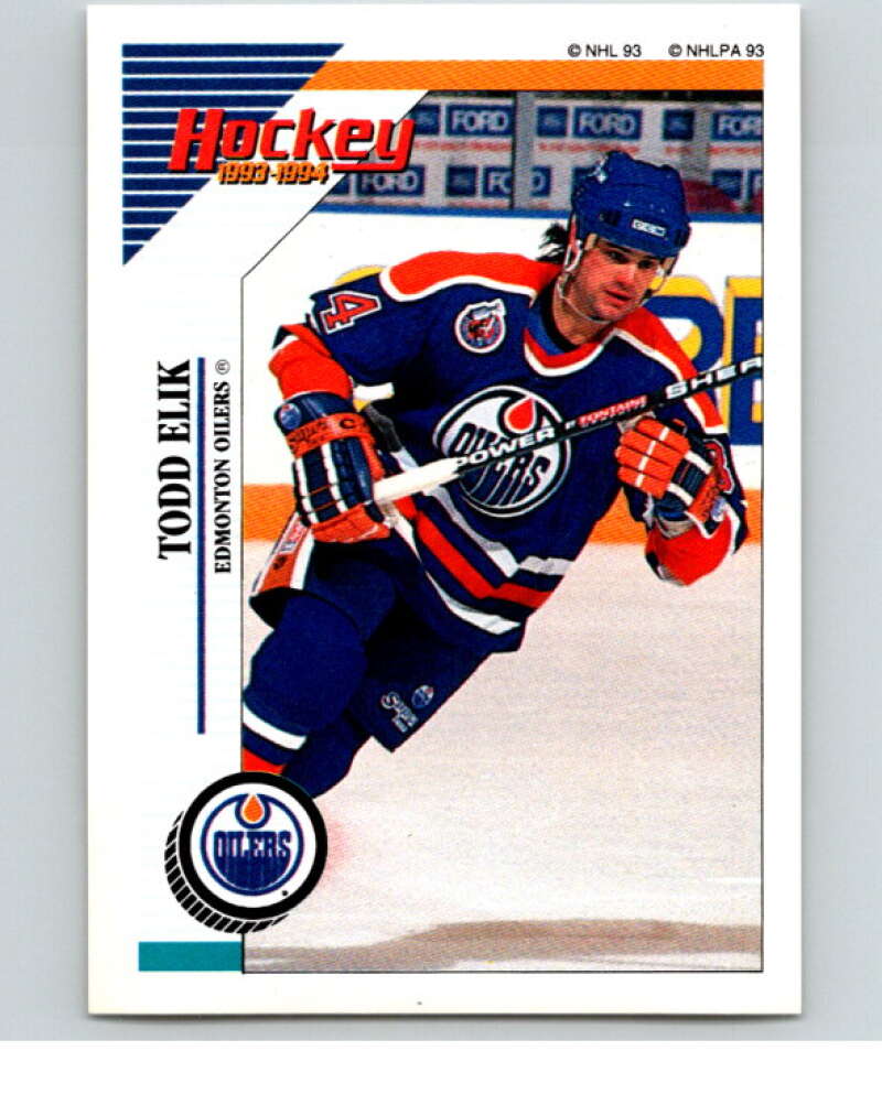 1993-94 Panini Stickers Hockey #238 Todd Elik V83862 Image 1