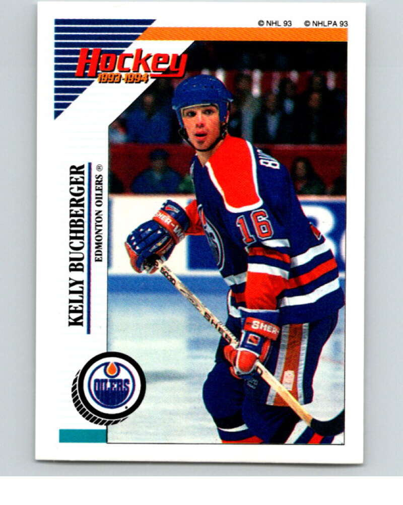 1993-94 Panini Stickers Hockey #241 Kelly Buchberger Edmonton Oilers V83873 Image 1