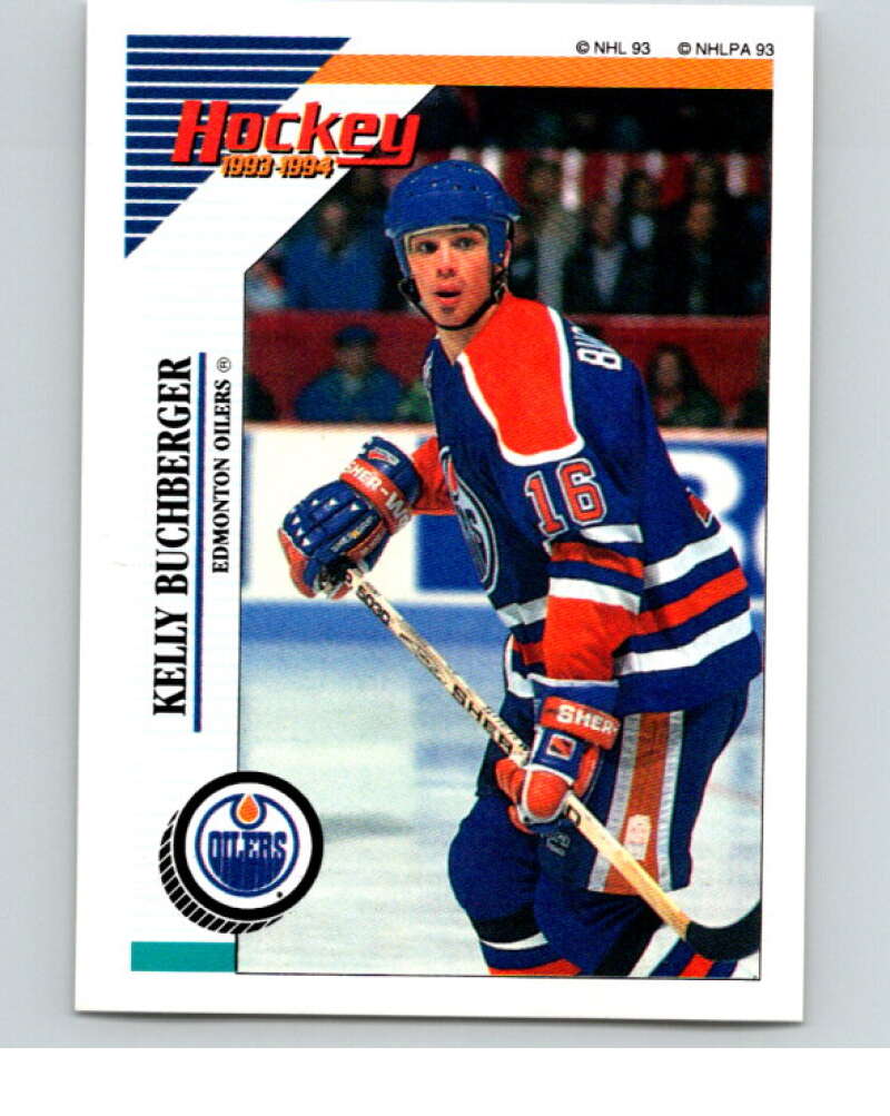 1993-94 Panini Stickers Hockey #241 Kelly Buchberger Edmonton Oilers V83874 Image 1