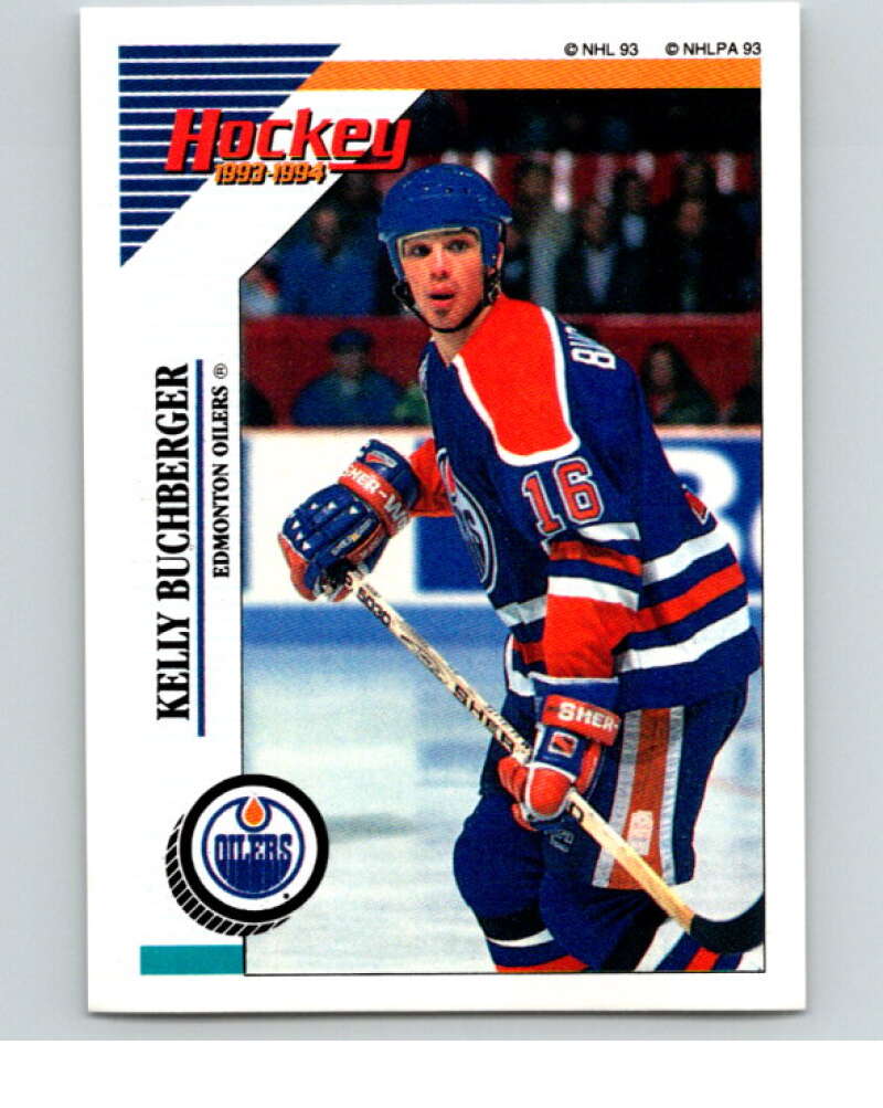 1993-94 Panini Stickers Hockey #241 Kelly Buchberger Edmonton Oilers V83875 Image 1