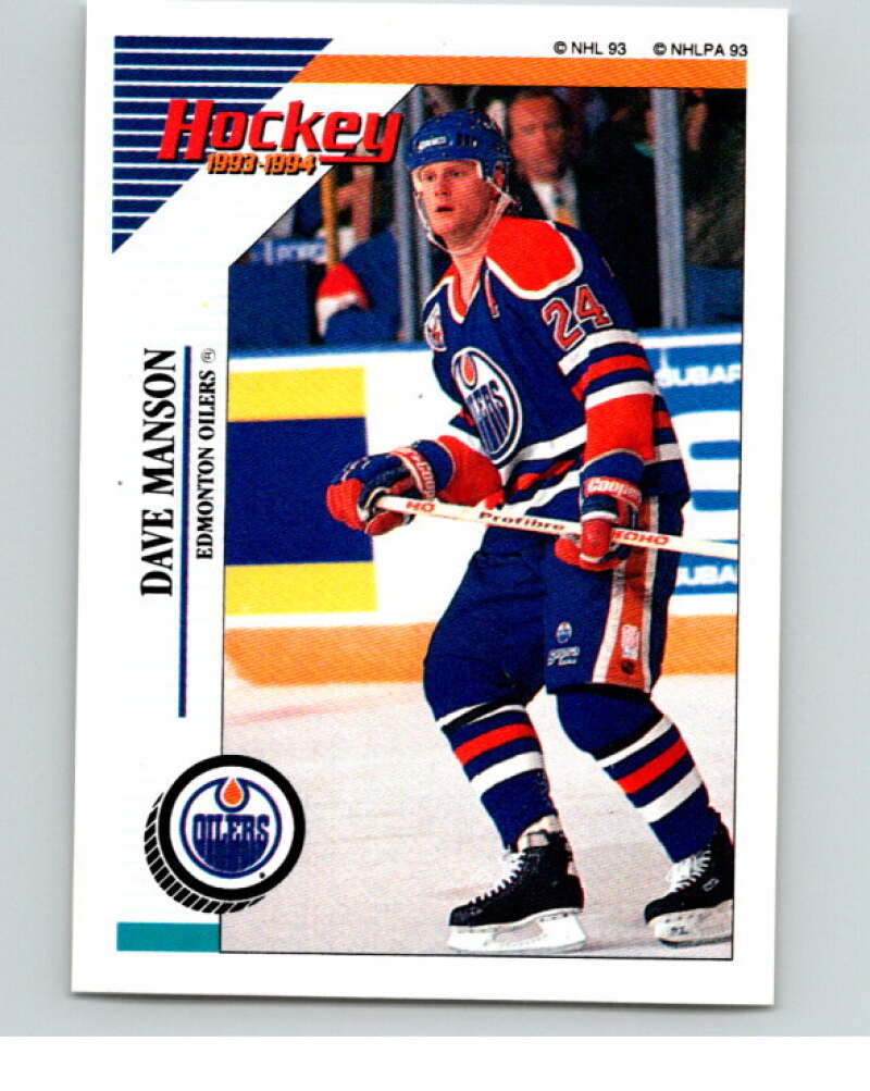 1993-94 Panini Stickers Hockey #242 Dave Manson V83876 Image 1