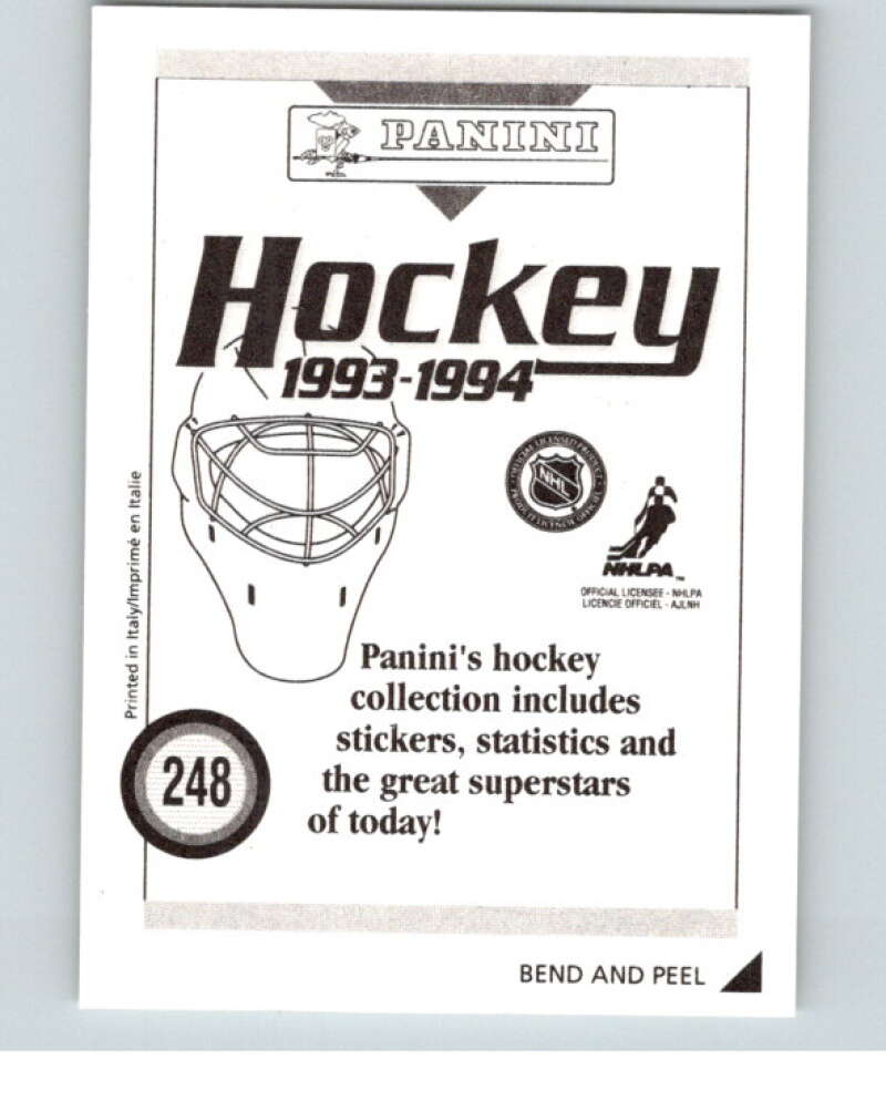 1993-94 Panini Stickers Hockey #248 Paul Ysebaert V83896 Image 2
