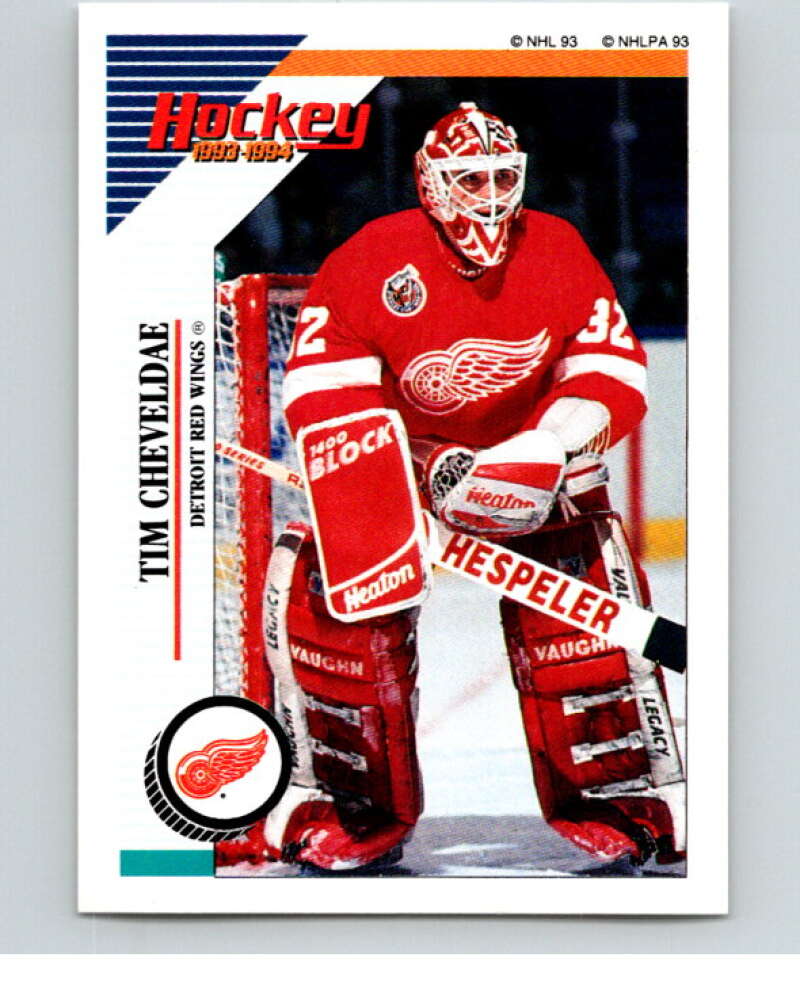 1993-94 Panini Stickers Hockey #254 Tim Cheveldae V83912 Image 1