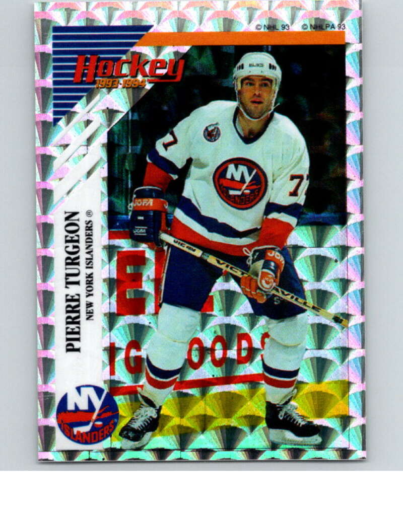 1993-94 Panini Stickers Hockey #F Pierre Turgeon New York Islanders V83988 Image 1