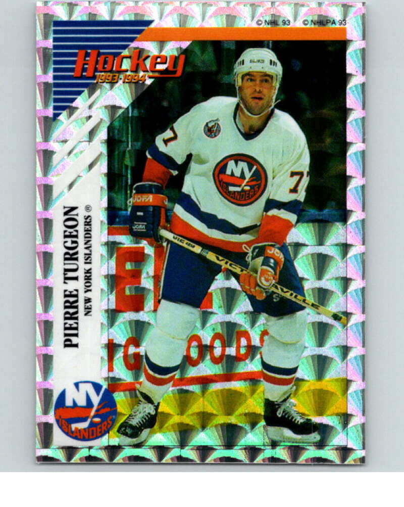 1993-94 Panini Stickers Hockey #F Pierre Turgeon New York Islanders V83990 Image 1