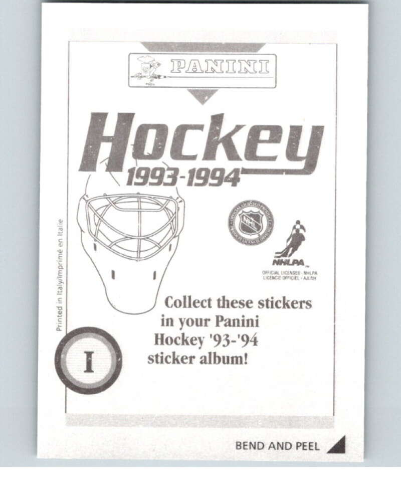 1993-94 Panini Stickers Hockey #I Mark Messier V83994 Image 2