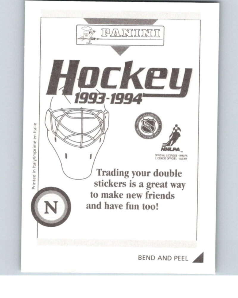1993-94 Panini Stickers Hockey #N Brett Hull St. Louis Blues V84013 Image 2
