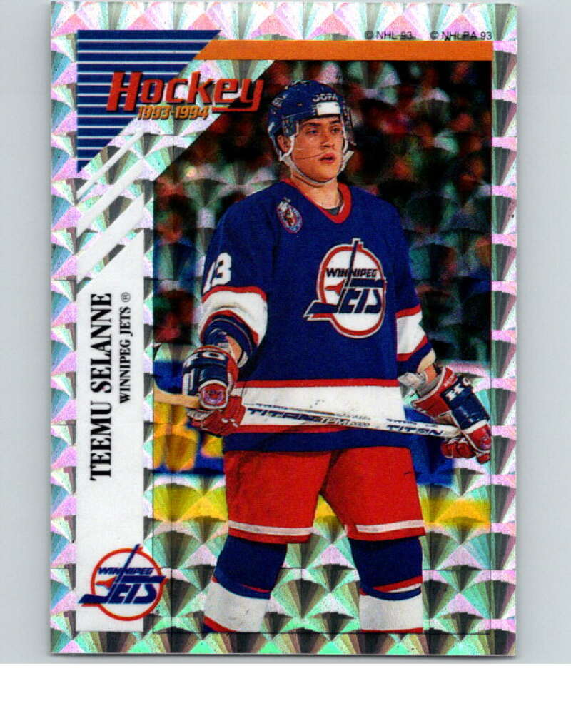 1993-94 Panini Stickers Hockey #Q Teemu Selanne Winnipeg Jets V84017 Image 1