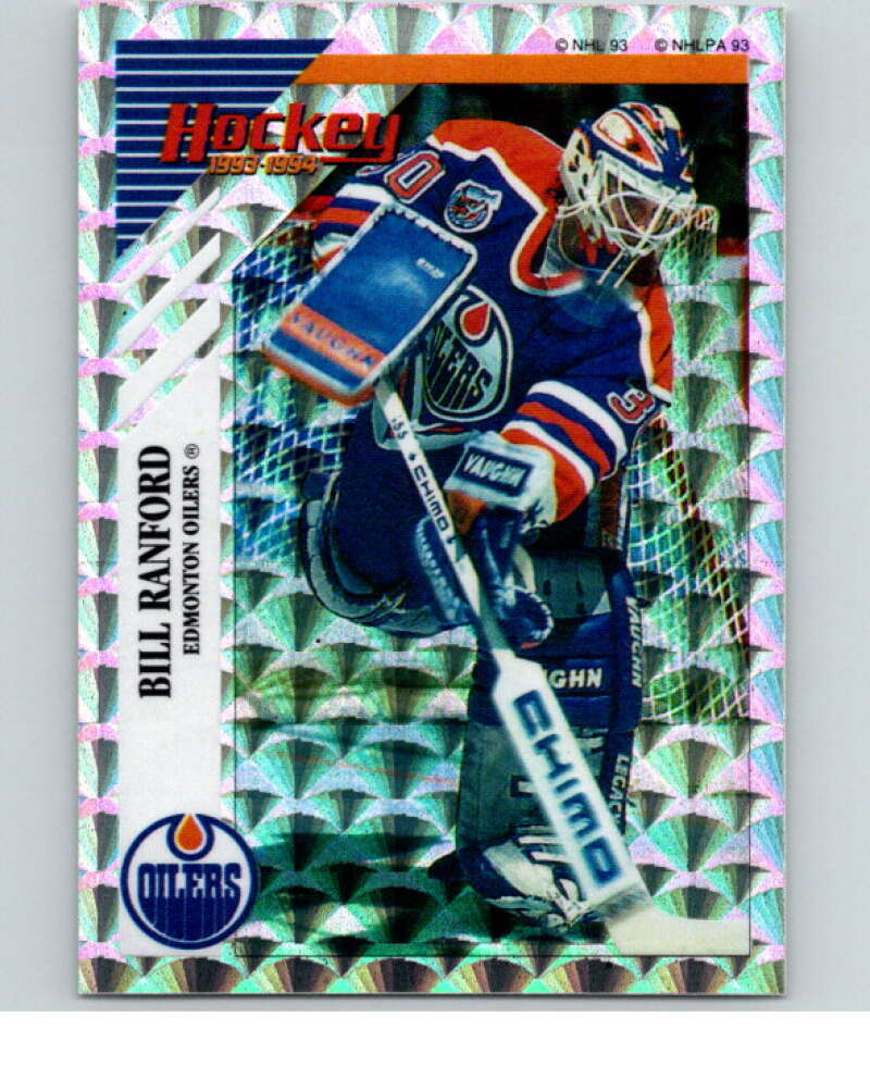 1993-94 Panini Stickers Hockey #U Bill Ranford Edmonton Oilers V84030 Image 1