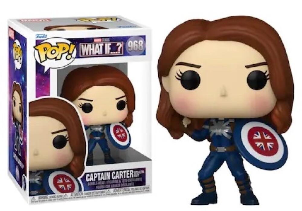 Funko Pop - 968 Marvel - What If..? - Captain Carter Stealth Suit Vinyl Figure Image 1