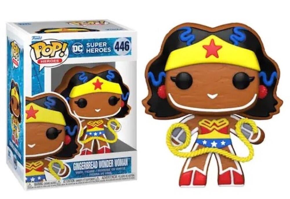 Funko Pop - 446 Heroes - Super Heroes - Gingerbread Wonder Woman Vinyl Figure Image 1
