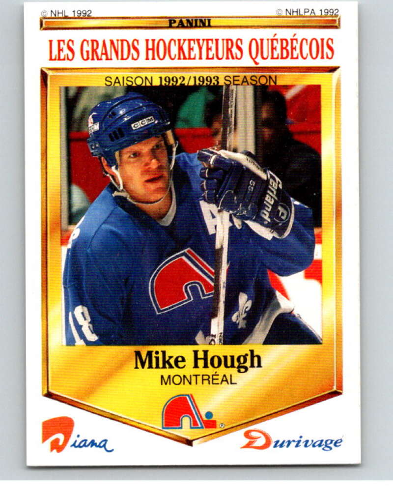 1992-93 Durivage Panini #25 Mike Hough V84067 Image 1