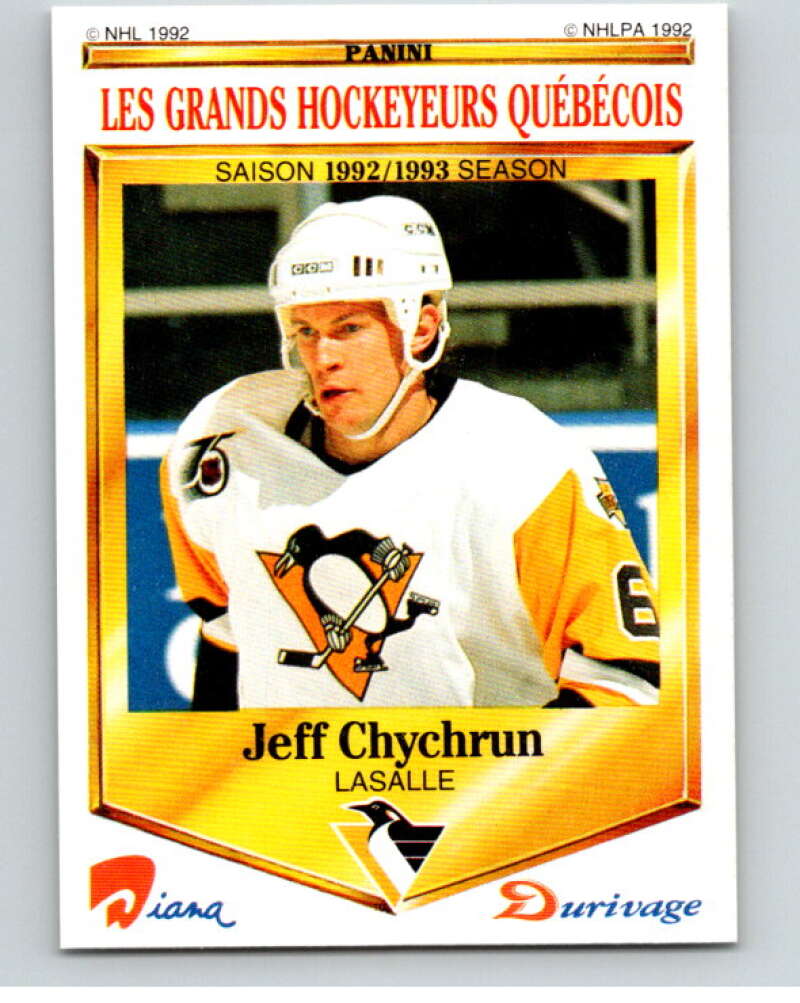 1992-93 Durivage Panini #33 Jeff Chychrun V84075 Image 1