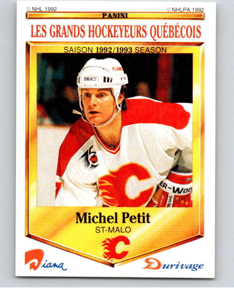 1992-93 Durivage Panini #43 Michel Petit V84085 Image 1