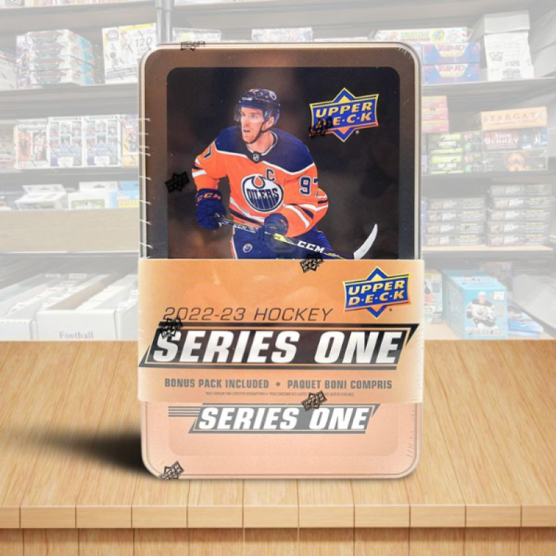 2022-23 Upper Deck Series 1 Hockey Tin Factory Sealed  Image 1