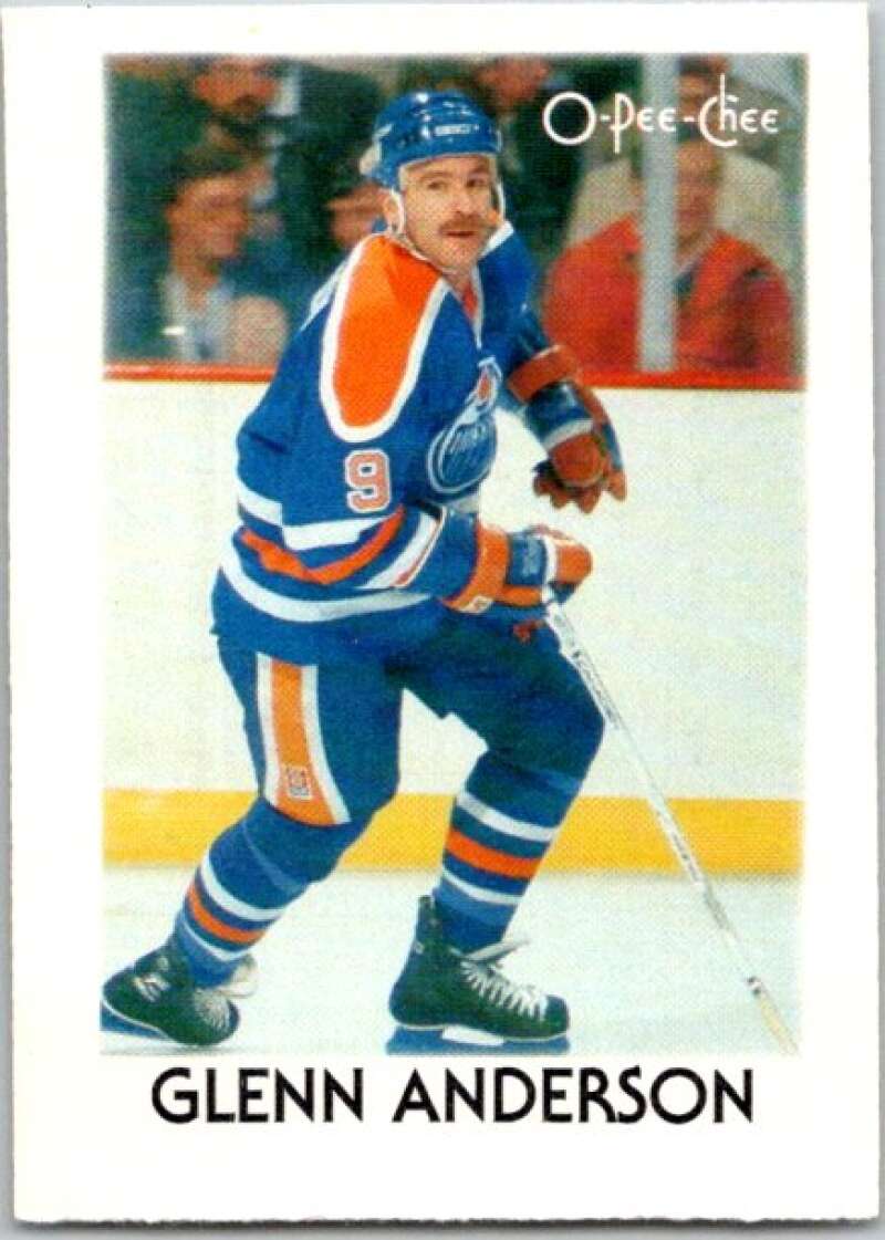 1987-88 O-Pee-Chee Minis #1 Glenn Anderson Edmonton Oilers V84127 Image 1