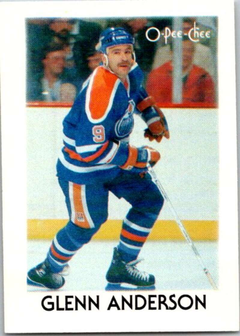 1987-88 O-Pee-Chee Minis #1 Glenn Anderson Edmonton Oilers V84130 Image 1