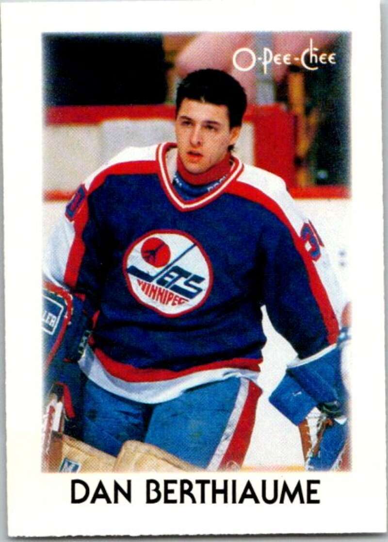 1987-88 O-Pee-Chee Minis #3 Daniel Berthiaume Winnipeg Jets V84142 Image 1