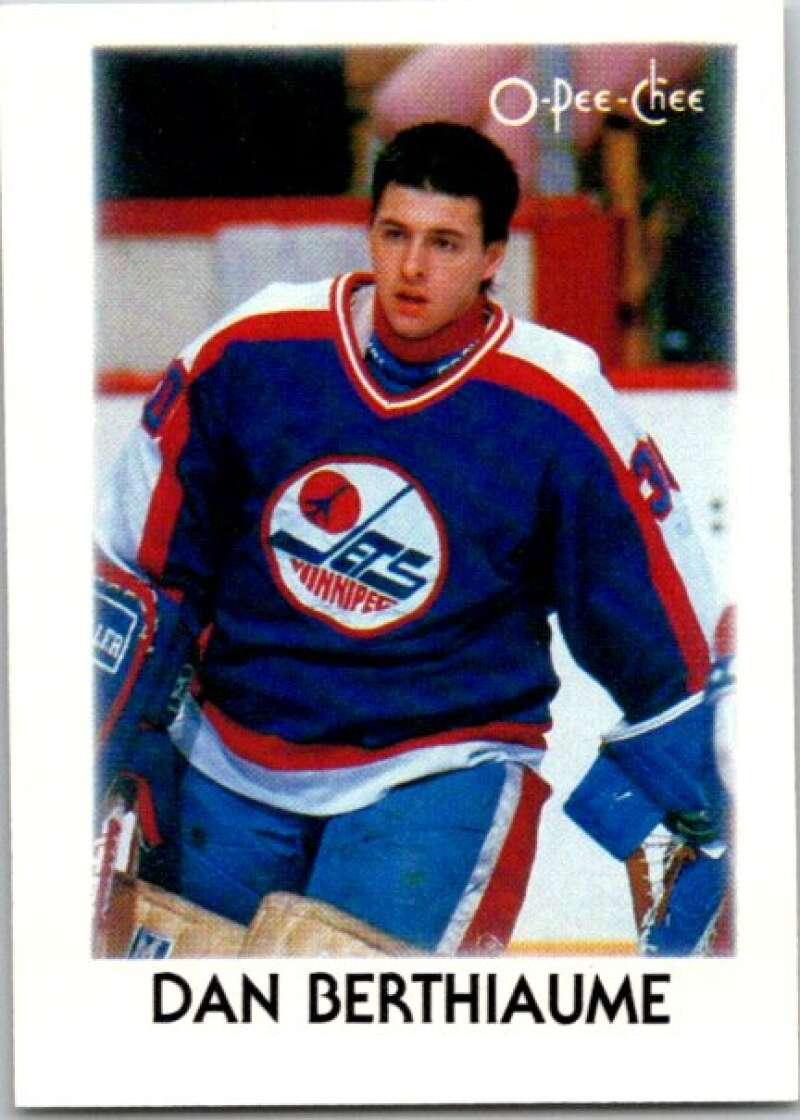 1987-88 O-Pee-Chee Minis #3 Daniel Berthiaume Winnipeg Jets V84144 Image 1