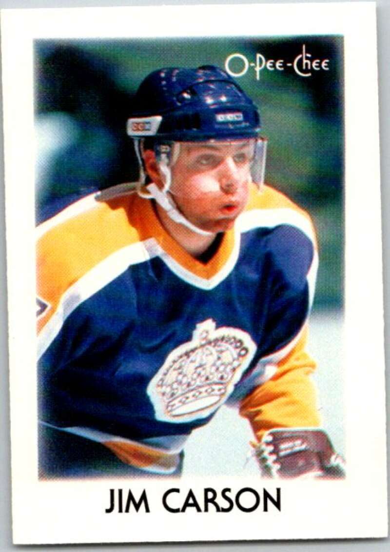 1987-88 O-Pee-Chee Minis #6 Jimmy Carson Los Angeles Kings V84167 Image 1