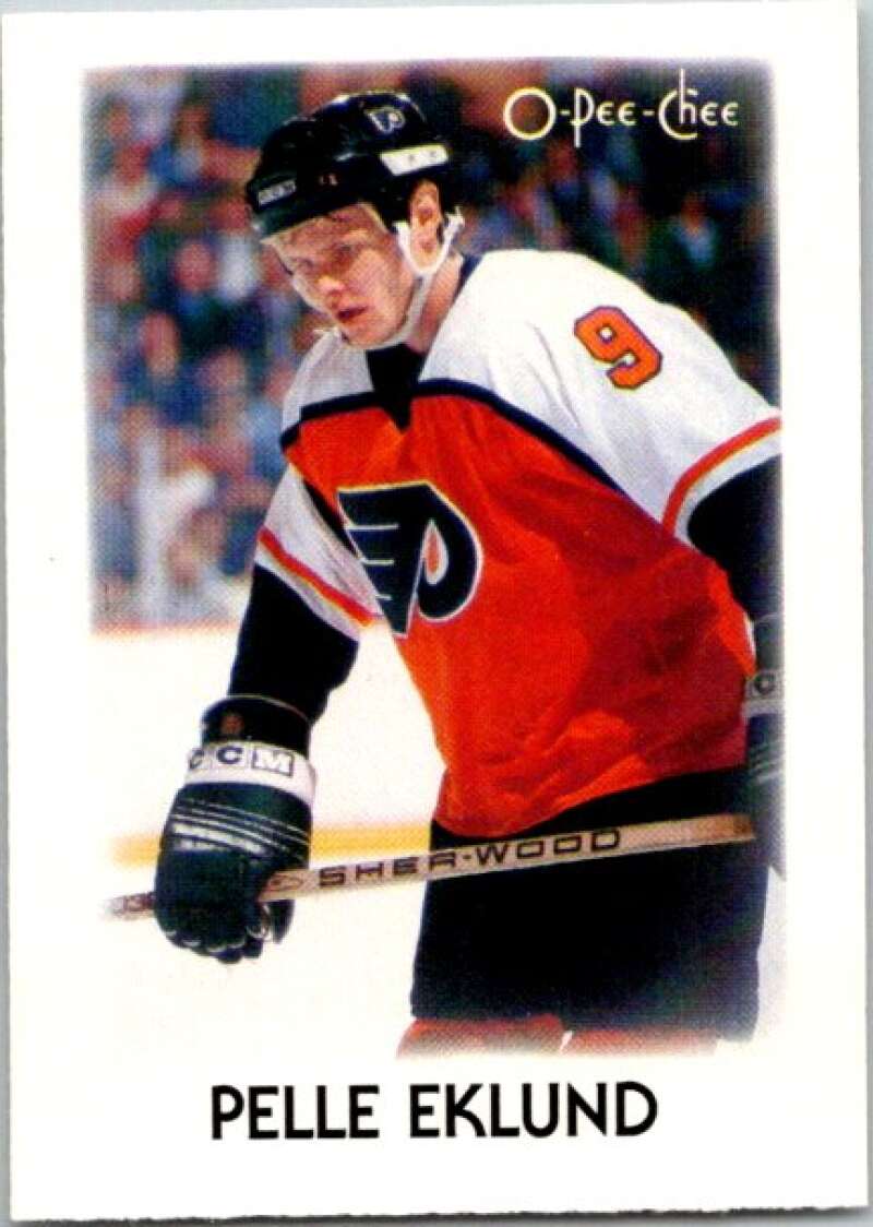1987-88 O-Pee-Chee Minis #9 Pelle Eklund Philadelphia Flyers V84180 Image 1