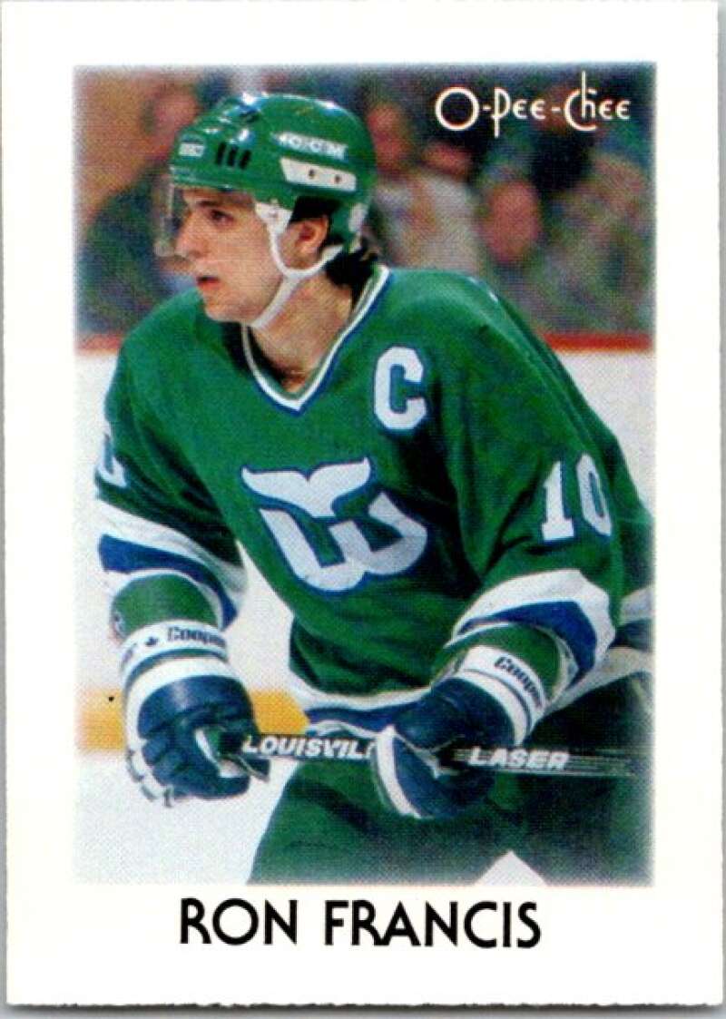 1987-88 O-Pee-Chee Minis #10 Ron Francis Hartford Whalers V84184 Image 1