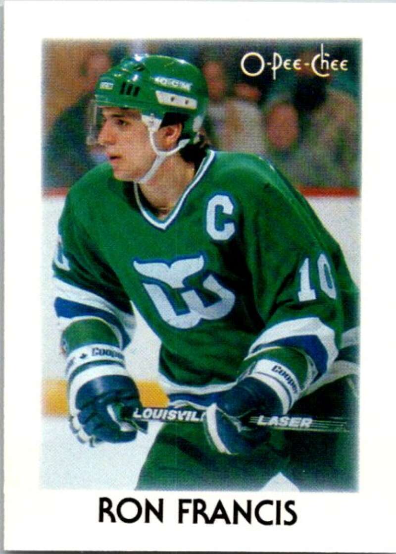 1987-88 O-Pee-Chee Minis #10 Ron Francis Hartford Whalers V84185 Image 1