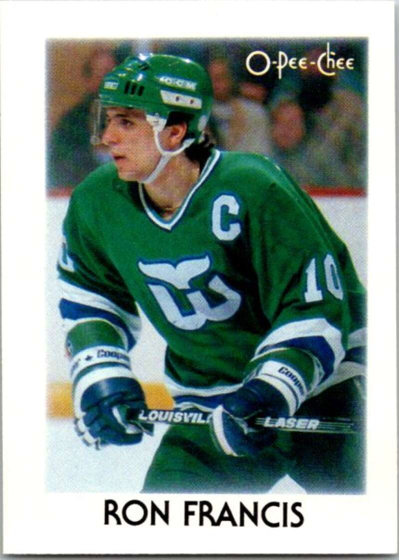 1987-88 O-Pee-Chee Minis #10 Ron Francis Hartford Whalers V84187 Image 1